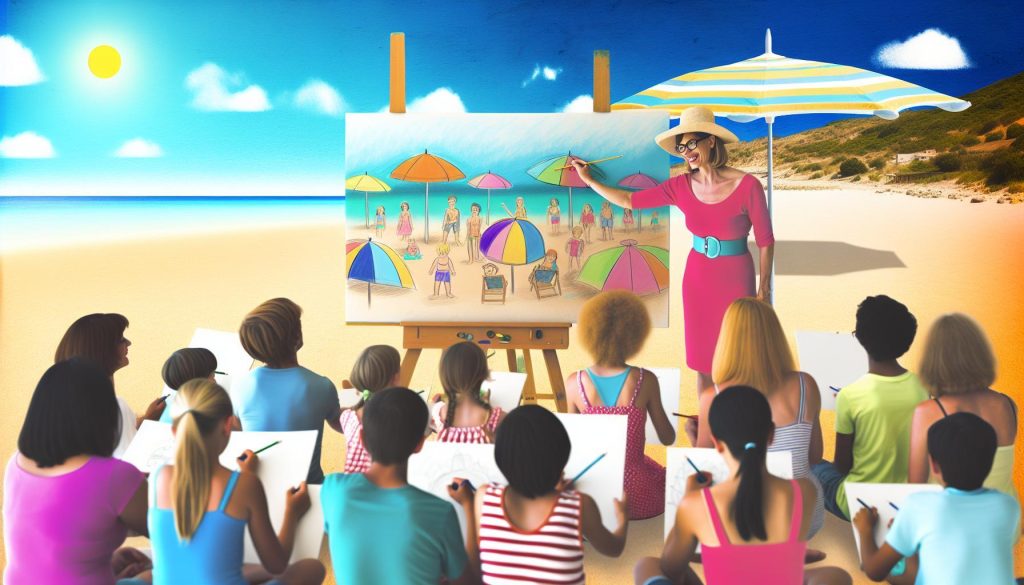 Come disegnare un ombrellone da spiaggia facile